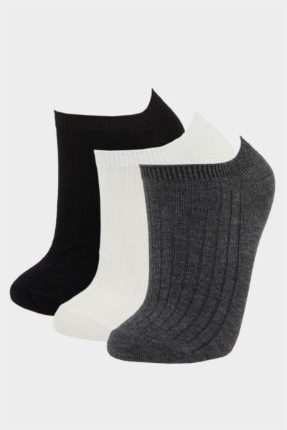 Boy Basic 3 Piece Cotton Short Socks