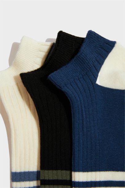 Boy 3 Piece Short Cotton Socks