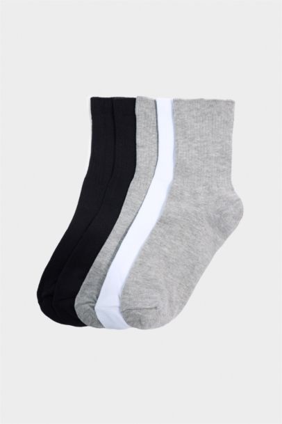 Boy 5 Piece Cotton Long Sockss