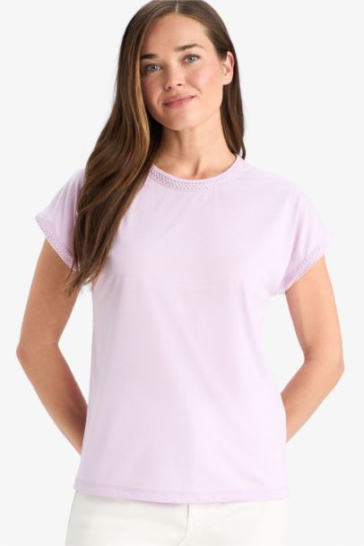 Crew Neck Basic Short Sleeve T-Shirt