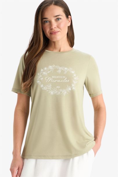 Regular Fit Crew Neck Short Sleeve T-Shirt