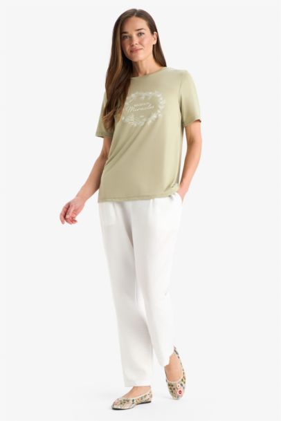 Regular Fit Crew Neck Short Sleeve T-Shirt