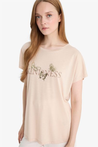 Regular Fit Crew Neck Printed T-Shirt