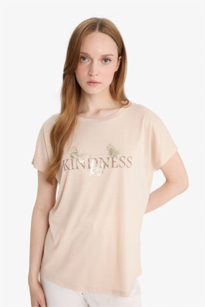 Regular Fit Crew Neck Printed T-Shirt