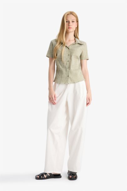 قميص نص كم سليم فيت