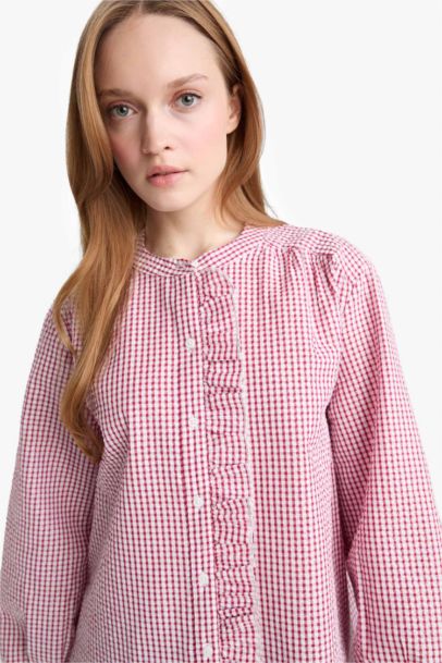 Relax Fit Woven Long Sleeve Tunic