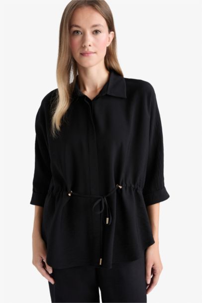 Shirt Collar Long Sleeve Shirt