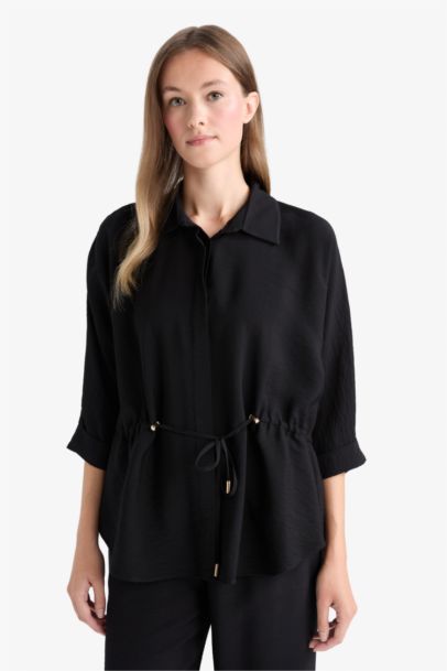 Shirt Collar Long Sleeve Shirt