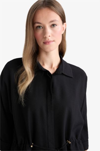 Shirt Collar Long Sleeve Shirt