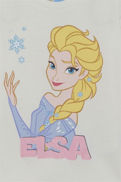 T-shirt Frozen à manches longues et col rond pour bébé fille