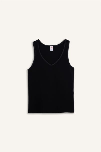 V Collar Basic Undershirt