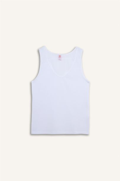 V Collar Tank Top