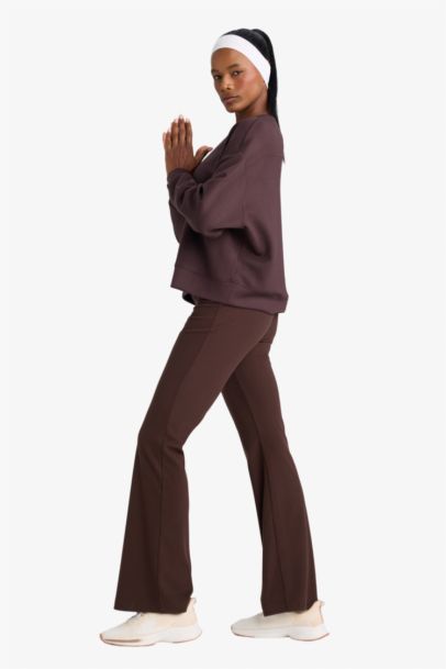 DeFactoFit Flare Fit High Waist Regular Leg Sweatpants