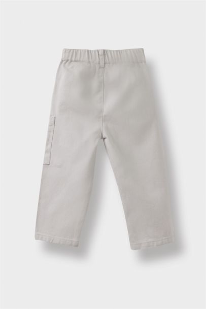 Pantalon en gabardine à ourlets élastiques pour bébé garçon