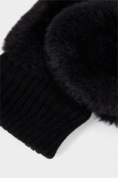 Girl Faux Fur Gloves