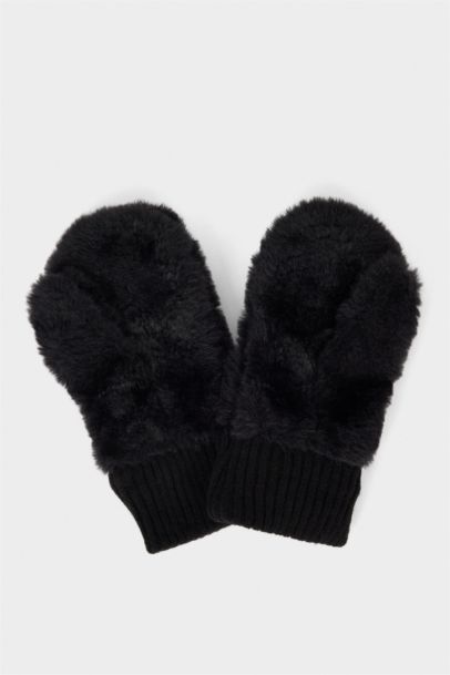 Girl Faux Fur Gloves