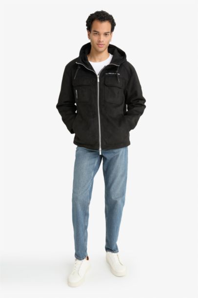 Regular Fit Embroidered Details and Inner Pockets Jacket