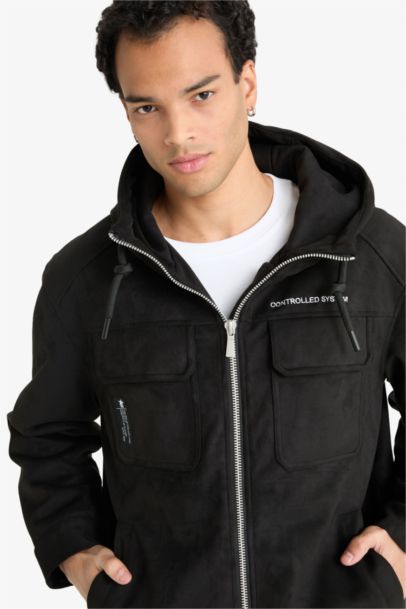 Regular Fit Embroidered Details and Inner Pockets Jacket