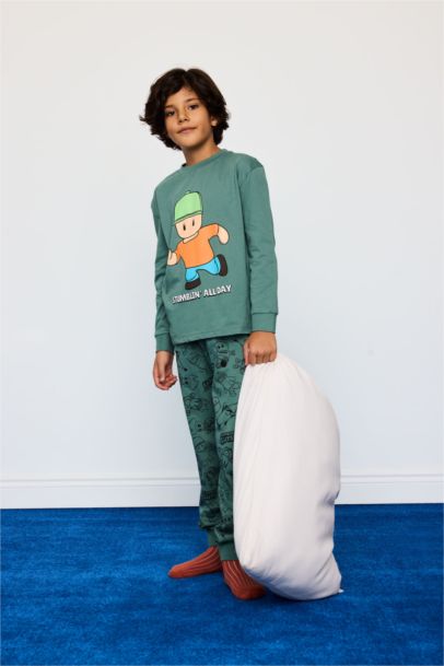 Ensemble Pyjama Stumble Guys Haut à manches longues haut et Pantalon pour garçon