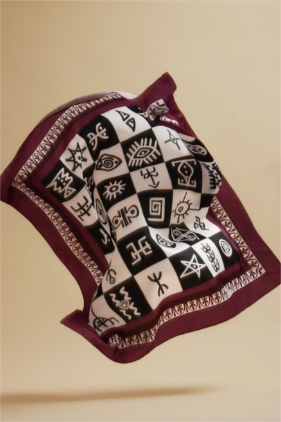 Kadın Göbeklitepe Temalı Fular