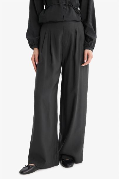 Wide Leg Modal Trousers