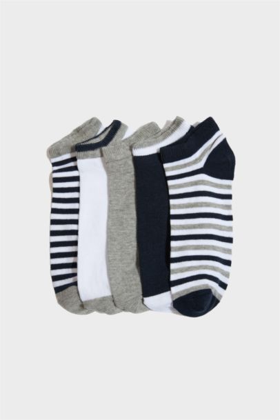 Man 5 Piece Cotton Short Socks