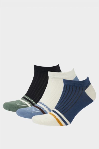 Man 3 Piece Cotton Ankle Socks