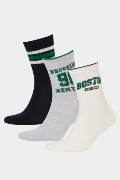 Man 3 piece Cotton Long Socks