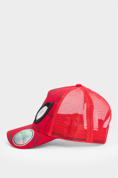 Boy Marvel Spiderman Patterned Woven Cap
