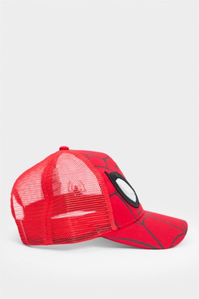 Boy Marvel Spiderman Patterned Woven Cap