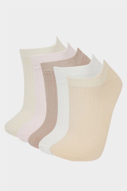 Lot de 5 paires de Chaussettes courtes en coton pour femme