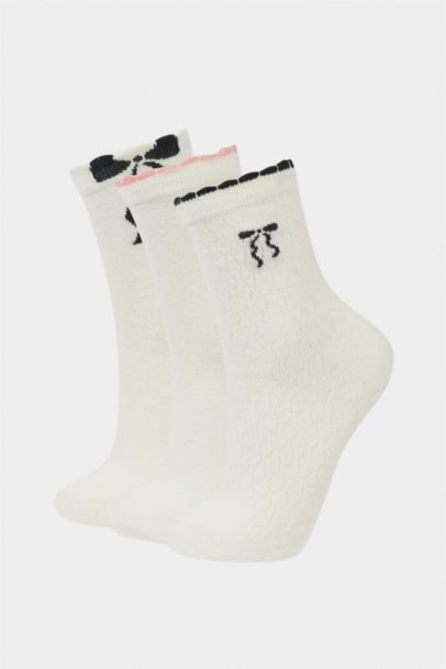 Woman 3 Piece Cotton Long Socks