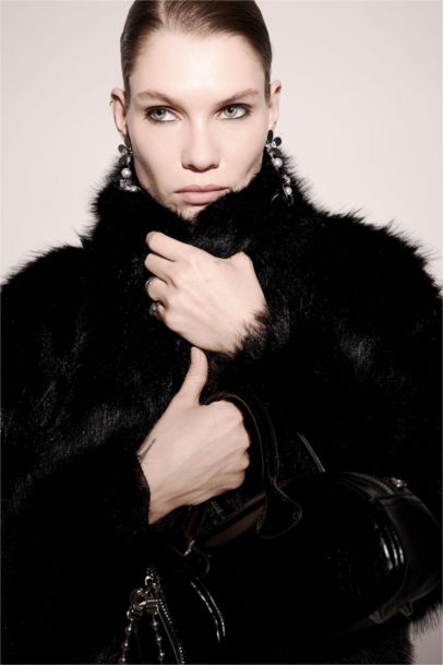 Regular Fit Fur Faux Fur