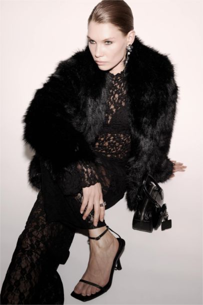 Regular Fit Fur Faux Fur