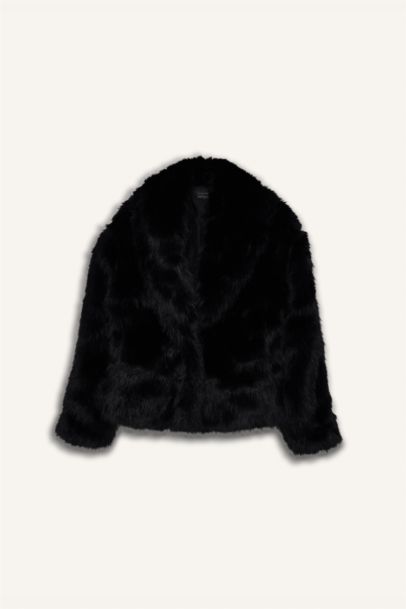 Regular Fit Fur Faux Fur