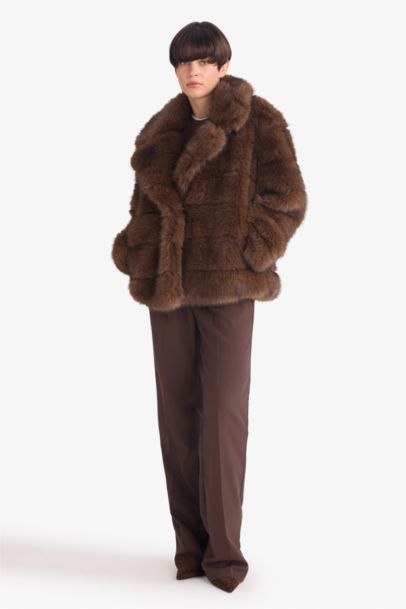 Regular Fit Suni Kürk