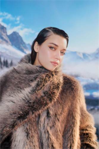 Regular Fit Fur Faux Fur