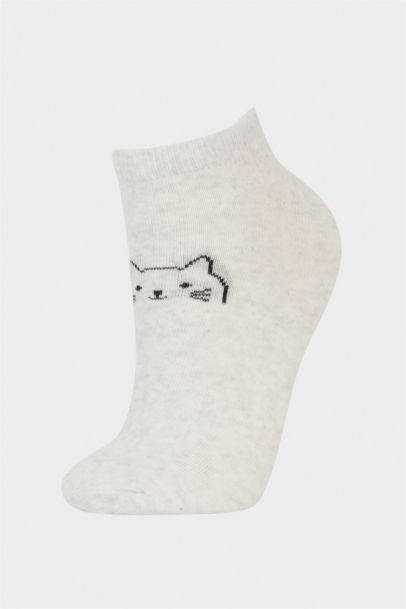 Woman 3 Piece Cotton Ankle Socks