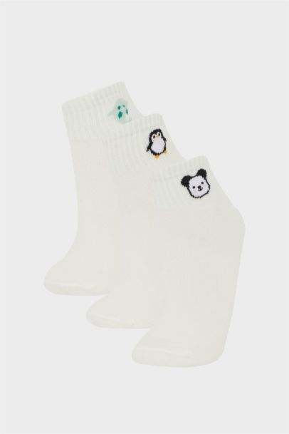 شرابات حريمي قصيرة قطن - 3 قطع