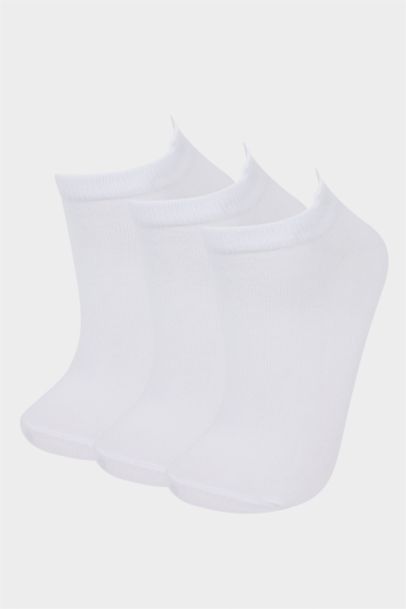 Woman Embroidered 3 piece Short Socks