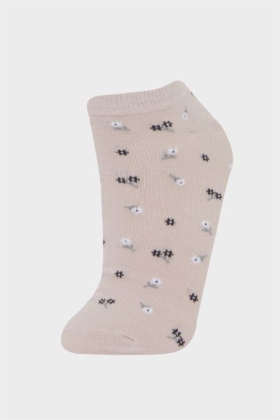 Lot de 5 paires de Chaussettes courtes en coton pour femme