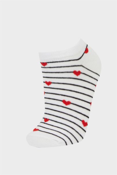 Woman 5 Piece Cotton Ankle Socks