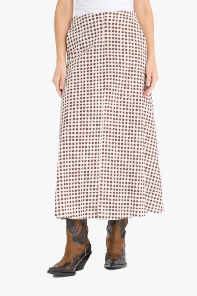 Платье А-силуэта с Гофре и Макси Юбкой