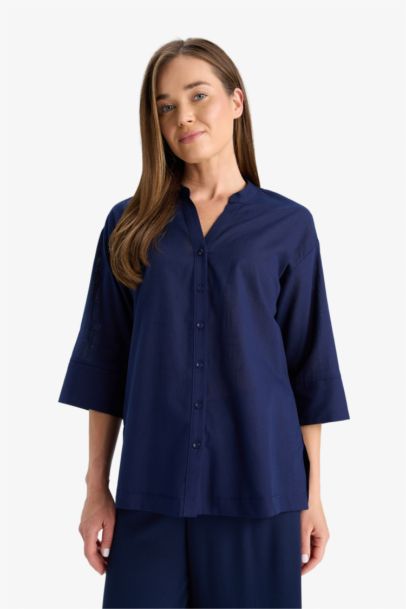 Regular Fit Crew Neck Long Sleeve Shirt