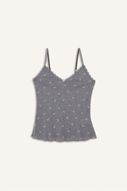 Floral Cotton Tank Top