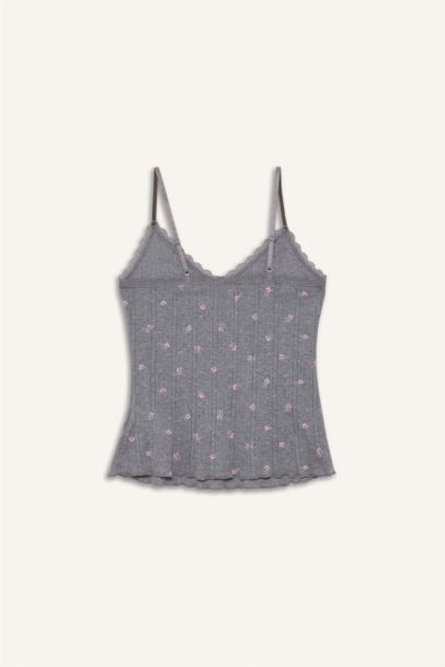 Floral Cotton Tank Top