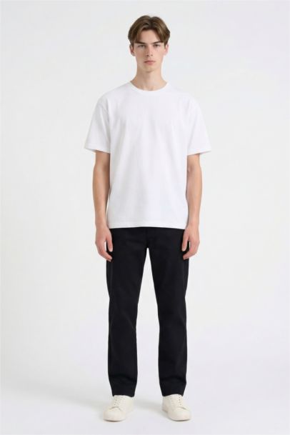 بنطلون وايد ليج برجل واسع