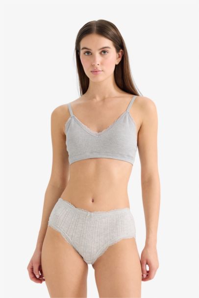 Lace-Detailed Hipster Briefs