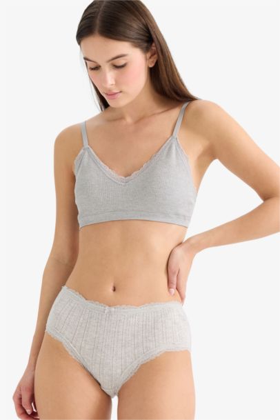 Lace-Detailed Hipster Briefs