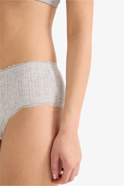 Lace-Detailed Hipster Briefs